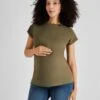 Jojo Maman Bebe JoJo Maman Bébé Khaki Boyfriend Maternity T-Shirt -Jojo Maman Bebe 144242s