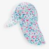 Jojo Maman Bebe JoJo Maman Bébé Blue Kids' Meadow Floral Flap Sun Protection Hat -Jojo Maman Bebe 146314s