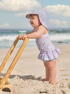 Jojo Maman Bebe JoJo Maman Bébé Blue Kids' Meadow Floral Flap Sun Protection Hat 8 Jojo Maman Bebe JoJo Maman Bébé Blue Kids' Meadow Floral Flap Sun Protection Hat -Jojo Maman Bebe 146314s3