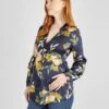 Jojo Maman Bebe JoJo Maman Bébé Navy Oriental Maternity Blouse -Jojo Maman Bebe 150622s