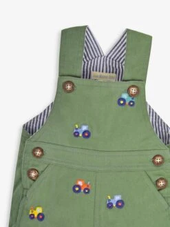 Jojo Maman Bebe JoJo Maman Bébé Khaki Tractor Embroidered Short Dungarees 5 Jojo Maman Bebe JoJo Maman Bébé Khaki Tractor Embroidered Short Dungarees -Jojo Maman Bebe 162534s2