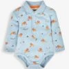 Jojo Maman Bebe JoJo Maman Bébé Blue Lion Print Polo Shirt Body -Jojo Maman Bebe 163986s