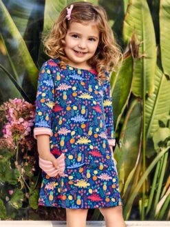 Jojo Maman Bebe JoJo Maman Bébé Navy Girls Sweet Dinosaur Print A-Line Dress 8 Jojo Maman Bebe JoJo Maman Bébé Navy Girls Sweet Dinosaur Print A-Line Dress -Jojo Maman Bebe 174295s3