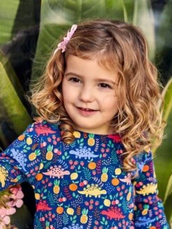 Jojo Maman Bebe JoJo Maman Bébé Navy Girls Sweet Dinosaur Print A-Line Dress 9 Jojo Maman Bebe JoJo Maman Bébé Navy Girls Sweet Dinosaur Print A-Line Dress -Jojo Maman Bebe 174295s4