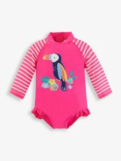 Jojo Maman Bebe JoJo Maman Bébé Pink Girls Toucan Long Sleeved Swimsuit 7 Jojo Maman Bebe JoJo Maman Bébé Pink Girls Toucan Long Sleeved Swimsuit -Jojo Maman Bebe 178508s3