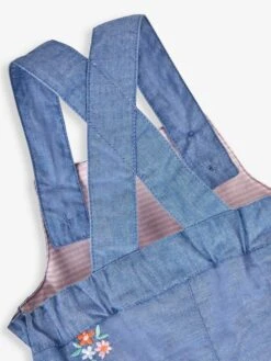 Jojo Maman Bebe JoJo Maman Bébé Chambray Giraffe Embroidered Dungarees -Jojo Maman Bebe 179938s3