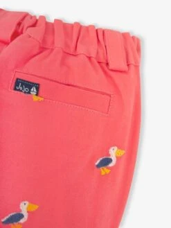 Jojo Maman Bebe JoJo Maman Bébé Pink Pelican Embroidered Twill Chino Shorts -Jojo Maman Bebe 180967s4