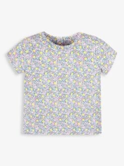 Jojo Maman Bebe JoJo Maman Bébé Yellow 2-Piece Duck Appliqué Dungaree Dress & Top Set -Jojo Maman Bebe 186595s2