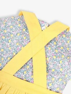 Jojo Maman Bebe JoJo Maman Bébé Yellow 2-Piece Duck Appliqué Dungaree Dress & Top Set -Jojo Maman Bebe 186595s4