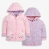 Jojo Maman Bebe JoJo Maman Bébé Pink Girls' Floral Reversible Hoodie 1 Jojo Maman Bebe JoJo Maman Bébé Pink Girls' Floral Reversible Hoodie -Jojo Maman Bebe 232307s