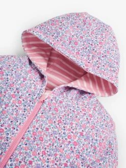 Jojo Maman Bebe JoJo Maman Bébé Pink Girls' Floral Reversible Hoodie 13 Jojo Maman Bebe JoJo Maman Bébé Pink Girls' Floral Reversible Hoodie -Jojo Maman Bebe 232307s5