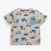 Jojo Maman Bebe JoJo Maman Bébé Marl Grey Boys Construction Print T-Shirt -Jojo Maman Bebe 234075s
