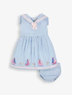 Jojo Maman Bebe JoJo Maman Bébé Blue Sailboat Baby Dress With Knickers 11 Jojo Maman Bebe JoJo Maman Bébé Blue Sailboat Baby Dress With Knickers -Jojo Maman Bebe 290222s3