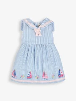 Jojo Maman Bebe JoJo Maman Bébé Blue Sailboat Baby Dress With Knickers 12 Jojo Maman Bebe JoJo Maman Bébé Blue Sailboat Baby Dress With Knickers -Jojo Maman Bebe 290222s4