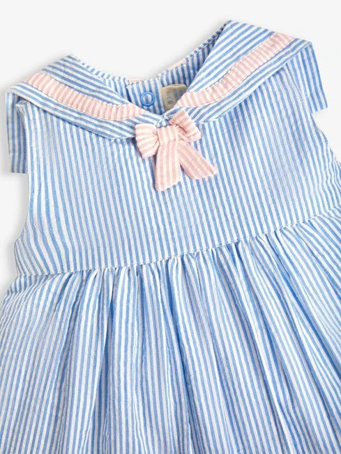 Jojo Maman Bebe JoJo Maman Bébé Blue Sailboat Baby Dress With Knickers 8 Jojo Maman Bebe JoJo Maman Bébé Blue Sailboat Baby Dress With Knickers - Image 6