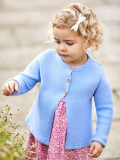 Jojo Maman Bebe JoJo Maman Bébé Blue Classic Cotton Cardigan