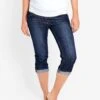 Jojo Maman Bebe JoJo Maman Bébé Indigo Mid Wash Cropped Maternity Turn-Ups -Jojo Maman Bebe 310565s
