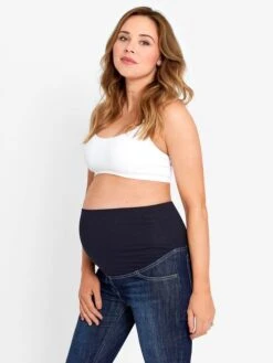 Jojo Maman Bebe JoJo Maman Bébé Indigo Mid Wash Cropped Maternity Turn-Ups 9 Jojo Maman Bebe JoJo Maman Bébé Indigo Mid Wash Cropped Maternity Turn-Ups -Jojo Maman Bebe 310565s3