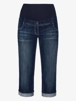 Jojo Maman Bebe JoJo Maman Bébé Indigo Mid Wash Cropped Maternity Turn-Ups 10 Jojo Maman Bebe JoJo Maman Bébé Indigo Mid Wash Cropped Maternity Turn-Ups -Jojo Maman Bebe 310565s4