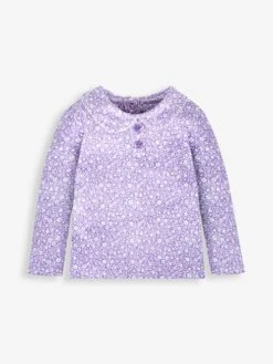 Jojo Maman Bebe JoJo Maman Bébé Lilac Ditsy Floral Peter Pan Top