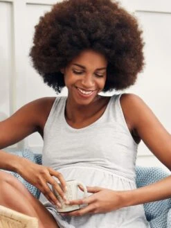 Jojo Maman Bebe JoJo Maman Bébé Grey Marl Maternity & Nursing Short Pyjama Set -Jojo Maman Bebe 317645s3