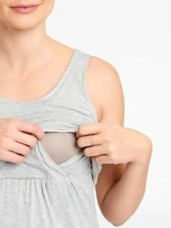 Jojo Maman Bebe JoJo Maman Bébé Grey Marl Maternity & Nursing Short Pyjama Set -Jojo Maman Bebe 317645s4