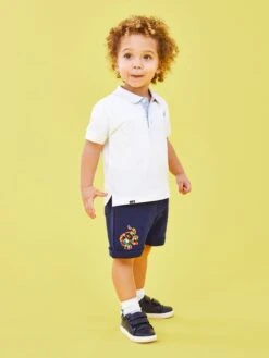 Jojo Maman Bebe JoJo Maman Bébé White Kids' Classic Polo Shirt -Jojo Maman Bebe 320092s3