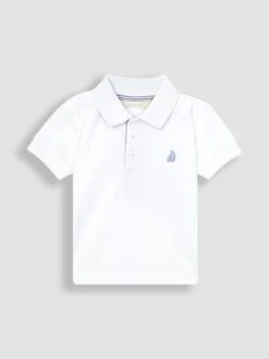 Jojo Maman Bebe JoJo Maman Bébé White Kids' Classic Polo Shirt -Jojo Maman Bebe 320092s4