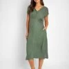 Jojo Maman Bebe JoJo Maman Bébé Khaki Spot Maternity Midi Dress -Jojo Maman Bebe 320612s