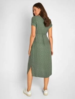 Jojo Maman Bebe JoJo Maman Bébé Khaki Spot Maternity Midi Dress -Jojo Maman Bebe 320612s2