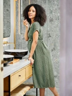 Jojo Maman Bebe JoJo Maman Bébé Khaki Spot Maternity Midi Dress -Jojo Maman Bebe 320612s5