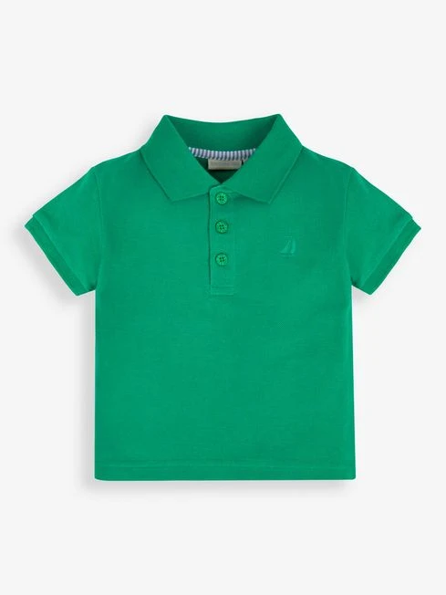 Jojo Maman Bebe JoJo Maman Bébé Green Kids' Classic Polo Shirt 5 Jojo Maman Bebe JoJo Maman Bébé Green Kids' Classic Polo Shirt - Image 3