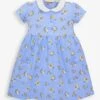 Jojo Maman Bebe JoJo Maman Bébé Blue Girls' Bird Print Pet In Pocket Dress -Jojo Maman Bebe 324217s