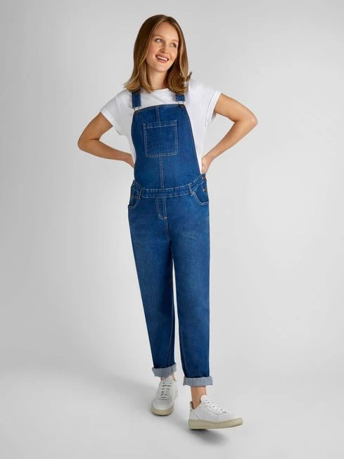 Jojo Maman Bebe Jojo Maman Bébé Blue Boyfriend Dungarees 6 Jojo Maman Bebe Jojo Maman Bébé Blue Boyfriend Dungarees - Image 4