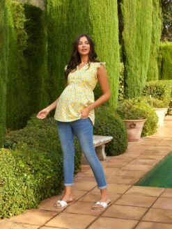 Jojo Maman Bebe JoJo Maman Bébé Light Wash Slim Boyfriend Maternity Jeans -Jojo Maman Bebe 331762s12