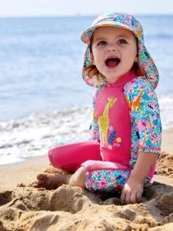 Jojo Maman Bebe JoJo Maman Bébé Jungle Kids 1-Piece Sun Protection Suit -Jojo Maman Bebe 333259s3