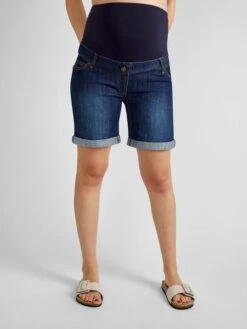 Jojo Maman Bebe JoJo Maman Bébé Indigo Mid Wash Denim Maternity Shorts 9 Jojo Maman Bebe JoJo Maman Bébé Indigo Mid Wash Denim Maternity Shorts -Jojo Maman Bebe 333732s3