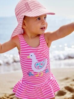Jojo Maman Bebe JoJo Maman Bébé Pink Duck Swimsuit With Nappy -Jojo Maman Bebe 335681s3