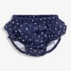 Jojo Maman Bebe JoJo Maman Bébé Navy White Dot Navy & White Dot Frilly Swim Nappy -Jojo Maman Bebe 337745s
