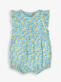 Jojo Maman Bebe JoJo Maman Bébé White Lemon Bloom Print Bubble Romper -Jojo Maman Bebe 338956s3