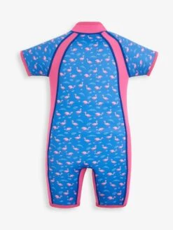 Jojo Maman Bebe JoJo Maman Bébé Blue Kids' Flamingo Print Wetsuit -Jojo Maman Bebe 339400s2