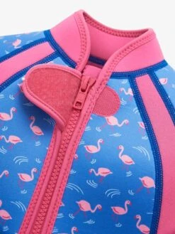 Jojo Maman Bebe JoJo Maman Bébé Blue Kids' Flamingo Print Wetsuit -Jojo Maman Bebe 339400s3