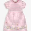 Jojo Maman Bebe JoJo Maman Bébé Pink Stripe Mouse Appliqué Dress -Jojo Maman Bebe 345019s