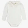 Jojo Maman Bebe JoJo Maman Bébé Cream Broderie Frill Collar Bodysuit