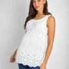 Jojo Maman Bebe JoJo Maman Bébé White Pretty Maternity Camisole -Jojo Maman Bebe 418144s