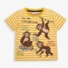 Jojo Maman Bebe JoJo Maman Bébé Mustard Kids' Mustard Chimpanzee Appliqué T-Shirt 2 Jojo Maman Bebe JoJo Maman Bébé Mustard Kids' Mustard Chimpanzee Appliqué T-Shirt -Jojo Maman Bebe 418464s
