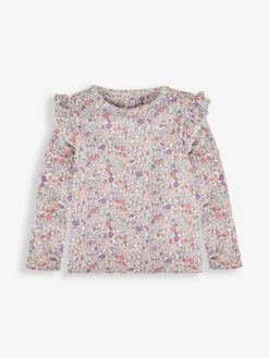 Jojo Maman Bebe JoJo Maman Bébé Lilac 2-Pack Ditsy Floral & Stripe Frill Tops 7 Jojo Maman Bebe JoJo Maman Bébé Lilac 2-Pack Ditsy Floral & Stripe Frill Tops -Jojo Maman Bebe 420971s3