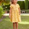 Jojo Maman Bebe JoJo Maman Bébé Yellow Duck Print With Pet In Pocket Button Through Dress 2 Jojo Maman Bebe JoJo Maman Bébé Yellow Duck Print With Pet In Pocket Button Through Dress -Jojo Maman Bebe 426866s