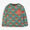 Jojo Maman Bebe JoJo Maman Bébé Khaki Fox Print Pocket Top -Jojo Maman Bebe 438537s