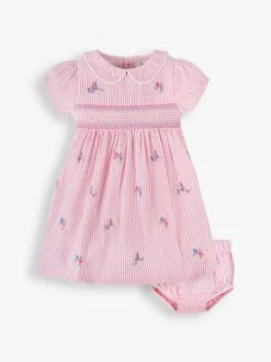 Jojo Maman Bebe JoJo Maman Bébé Pink Sail Boat Smocked Dress -Jojo Maman Bebe 444106s2